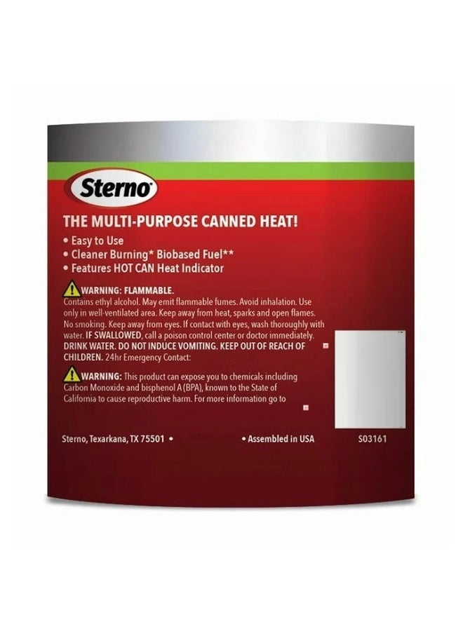 Sterno Ethanol Gel Canned Heat Fuel Cans 4.5 Hrs Total Burn Time 2 Pack 205 ML - Image 3